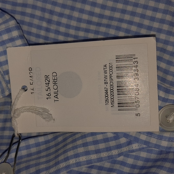 Mens Pink shirt maker, London size 16.5 / 42R, French cuffs - Picture 4 of 5